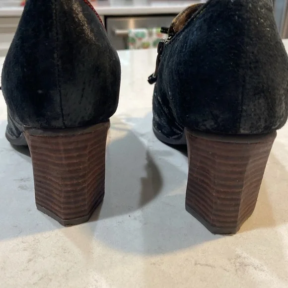 L” Artiste Studalena Womens Leather Black Shoes size 7.5/8 - Picture 4 of 9